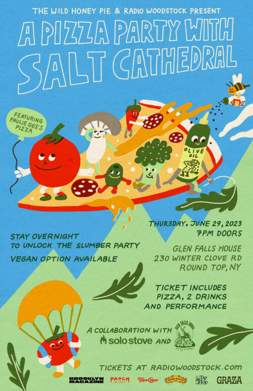 A Pizza Party with Salt Cathedral